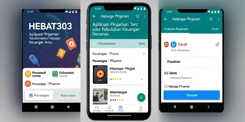 Tampilan antarmuka aplikasi HEBAT303 yang user-friendly