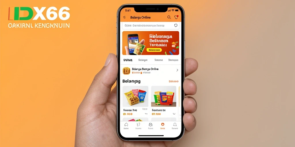 Tampilan antarmuka apliksi IDX66 yang menarik dan user-friendly.