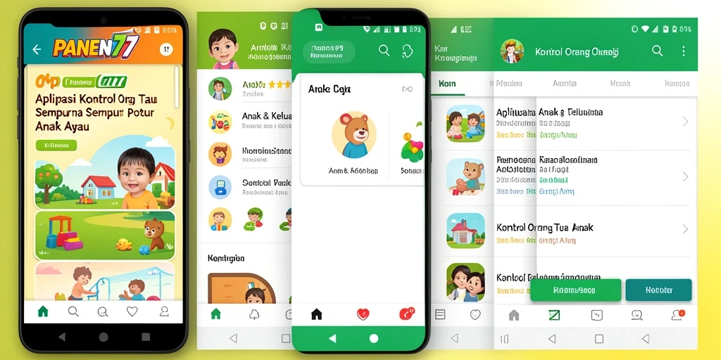 Antarmuka intuitif dan mudah digunakan untuk kontrol orang tua.