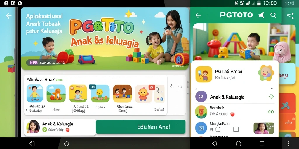 Antarmuka PGTOTO yang menarik dan fun untuk anak-anak belajar.